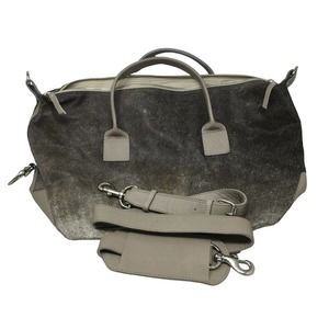 Madisons Inc Cow Hide Duffel Bag, Women's Size Medium - Taupe/Brown